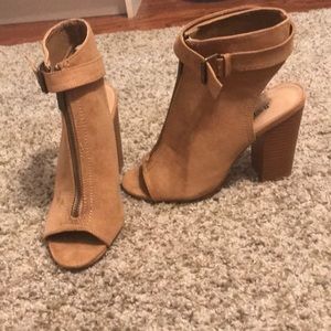 Brown booties from justfab